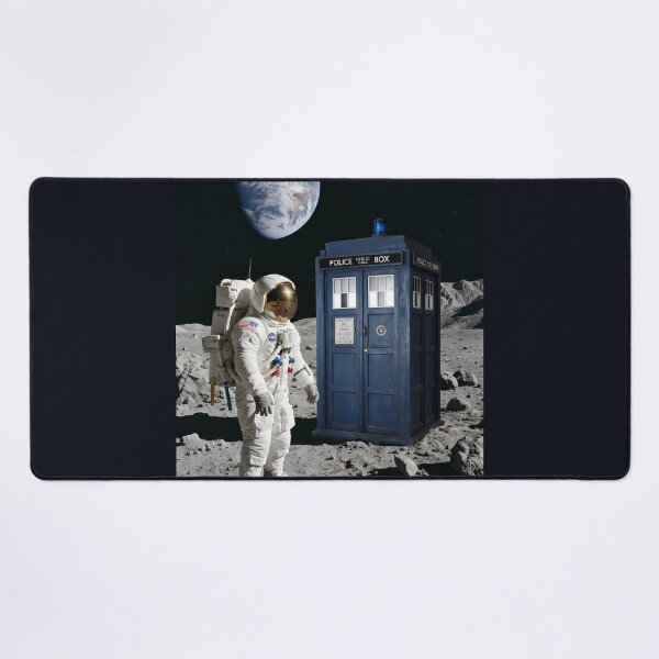 Item preview, NASA astronaut finds police box on the moon designed and sold by WiseBow.