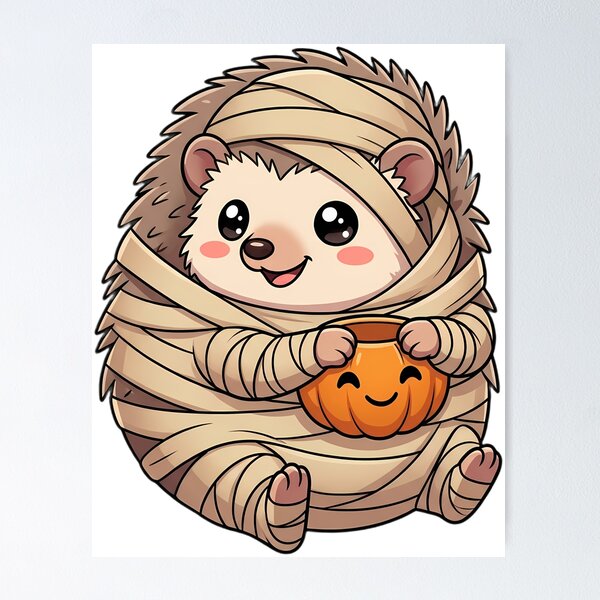 Item preview, Cute Hedgehog Mummy Costume Trick-or-Treat designed and sold by pumsquare.