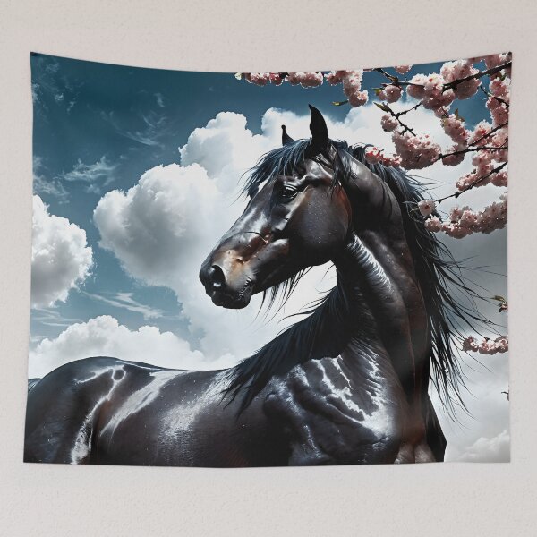 Item preview, But the big black horse said, "Look this way" - He said, "Hey lady, will you marry me?" 38 designed and sold by deep-sea-birds.