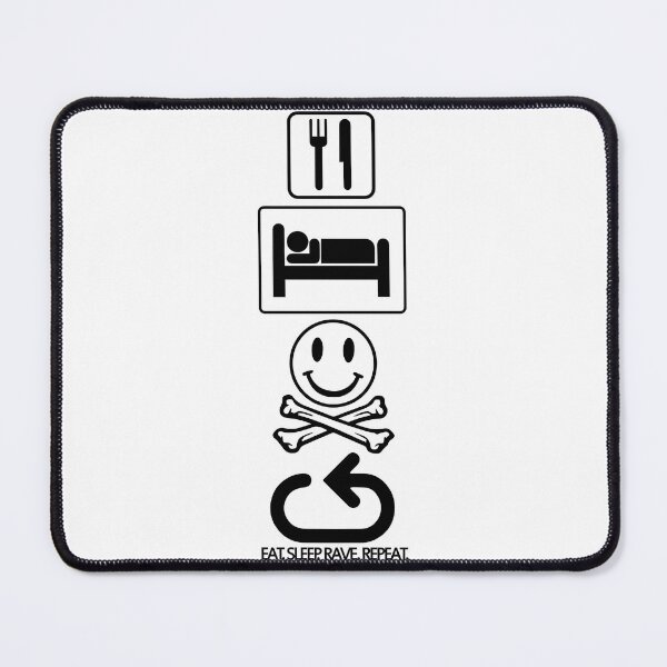 Item preview, Eat. Sleep. Rave. Repeat. - Symbols designed and sold by waylon-reese.