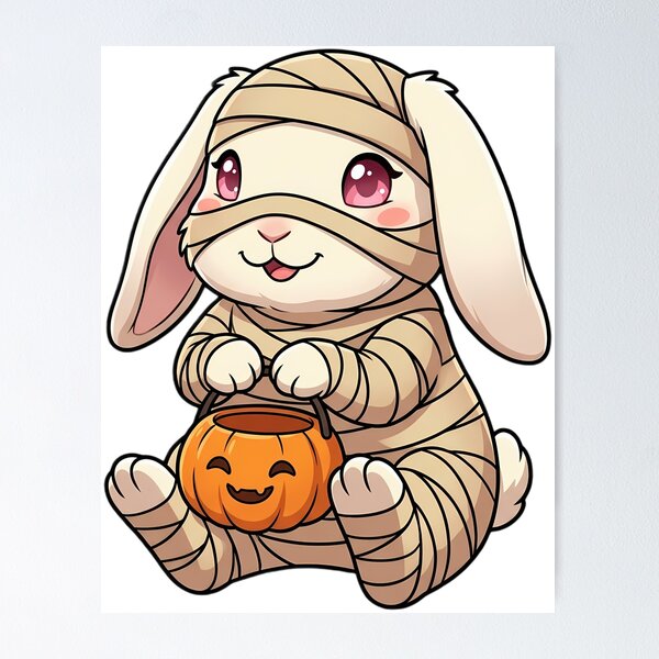 Item preview, Cute Holland Lop Bunny Mummy Costume Trick-or-Treat designed and sold by pumsquare.