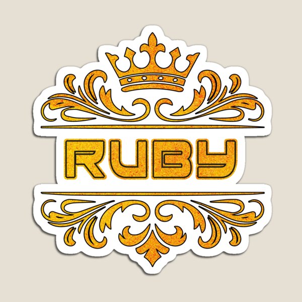 Item preview, Ruby Personalized Name With Crown - Cool & Custom Gift for Girls, Teens designed and sold by Oussinc.