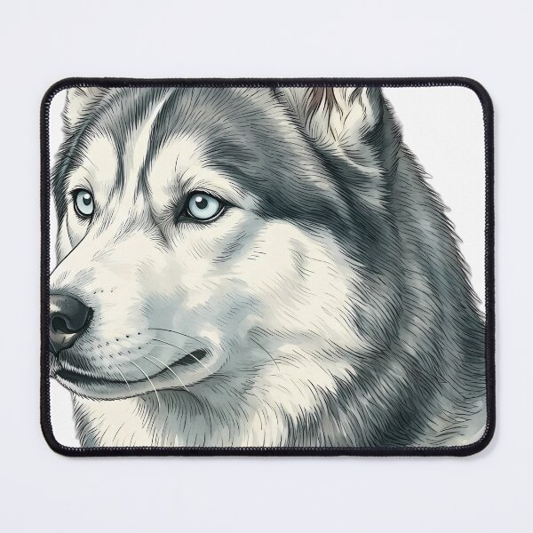 Item preview, Vintage Naturalist Siberian Husky Portrait — Antique Dog Breed Art designed and sold by Catch333.