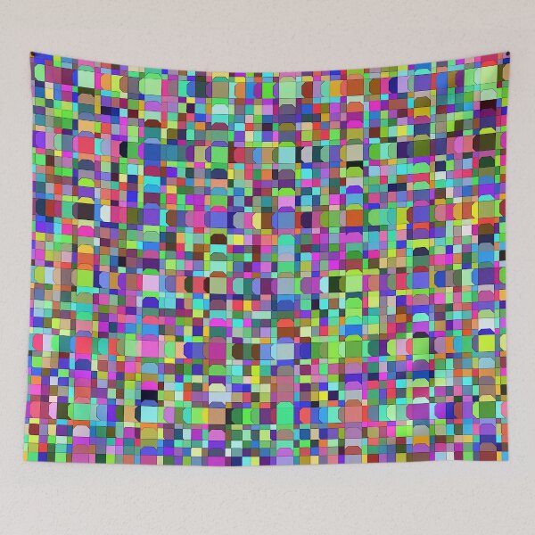 Item preview, Abstract Multicolor Shapes Pattern designed and sold by ArtbyDebbieC.