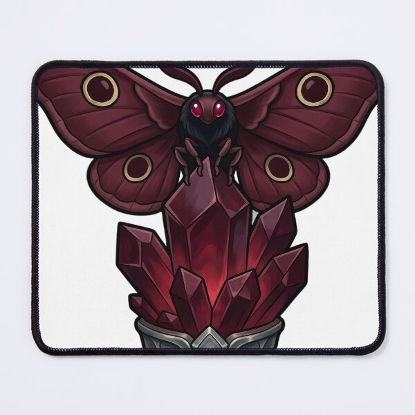 Item preview, Gothic Emperor Moth Garnet Crystal designed and sold by IllumeInk.