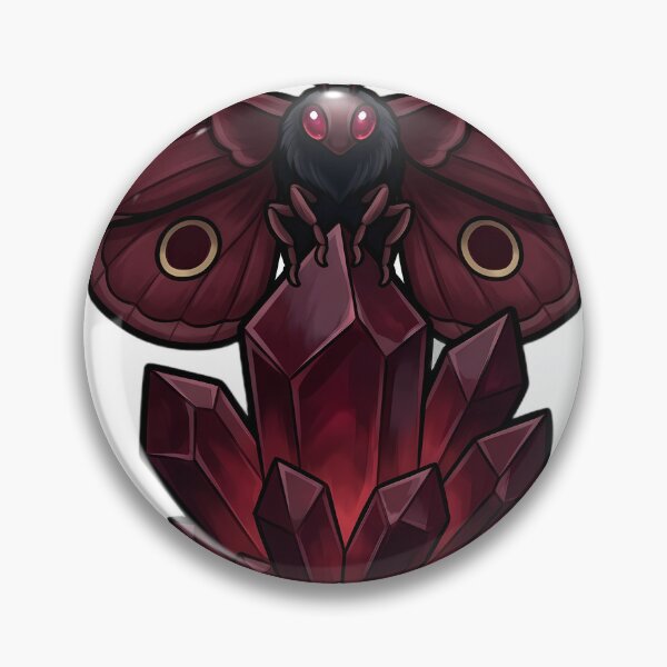 Item preview, Gothic Emperor Moth Garnet Crystal designed and sold by IllumeInk.