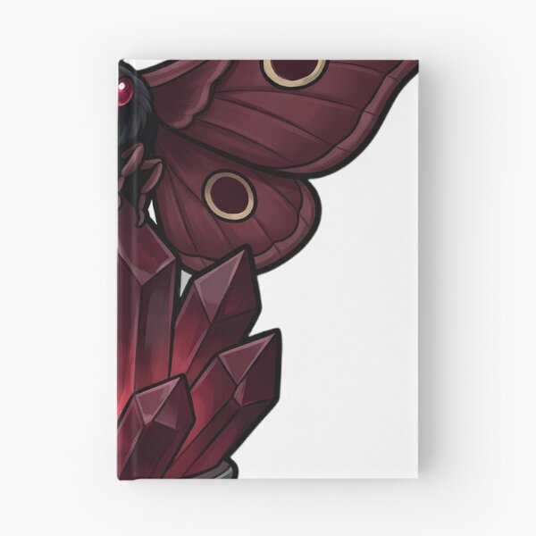 Item preview, Gothic Emperor Moth Garnet Crystal designed and sold by IllumeInk.
