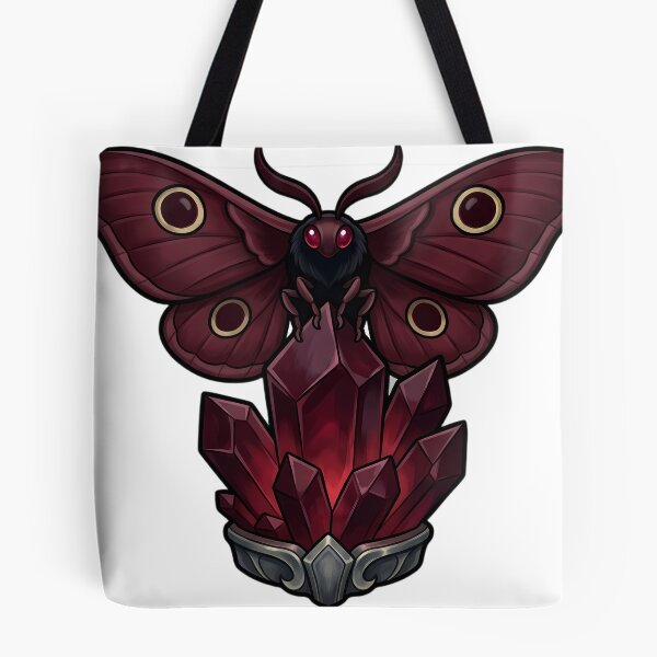 Item preview, Gothic Emperor Moth Garnet Crystal designed and sold by IllumeInk.