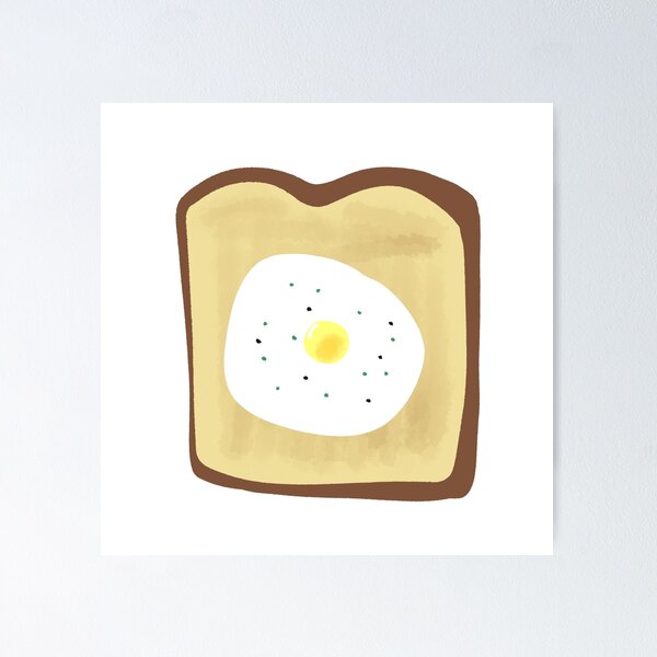 Item preview, Sunny Side Up Egg On Toast designed and sold by raun.draw.