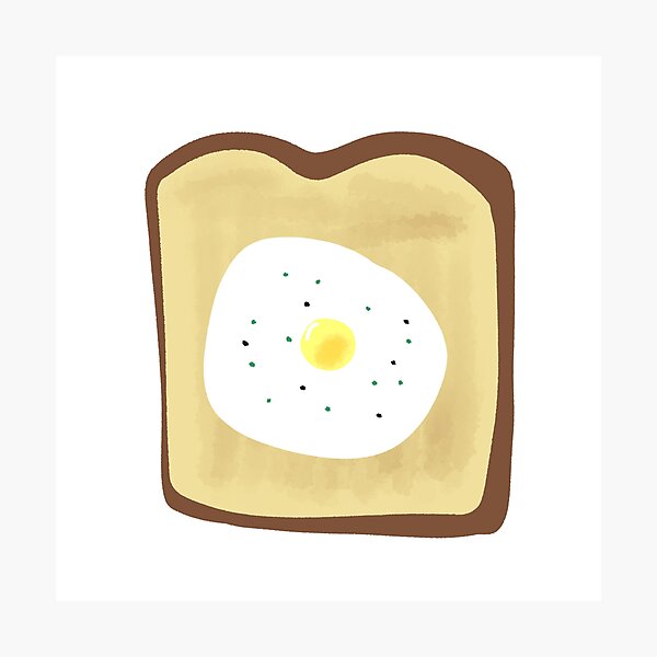 Item preview, Sunny Side Up Egg On Toast designed and sold by raun.draw.