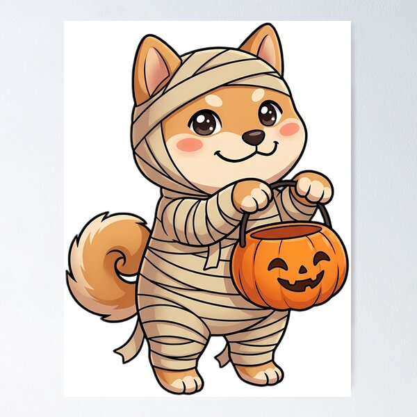 Item preview, Cute Shiba Inu Puppy Mummy Costume Trick-or-Treat designed and sold by pumsquare.