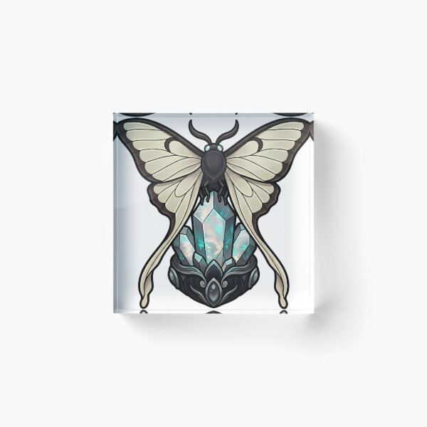 Item preview, Gothic Comet Moth Black Opal Crystal designed and sold by IllumeInk.