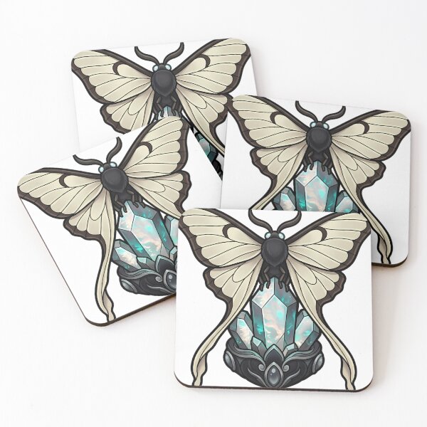 Item preview, Gothic Comet Moth Black Opal Crystal designed and sold by IllumeInk.