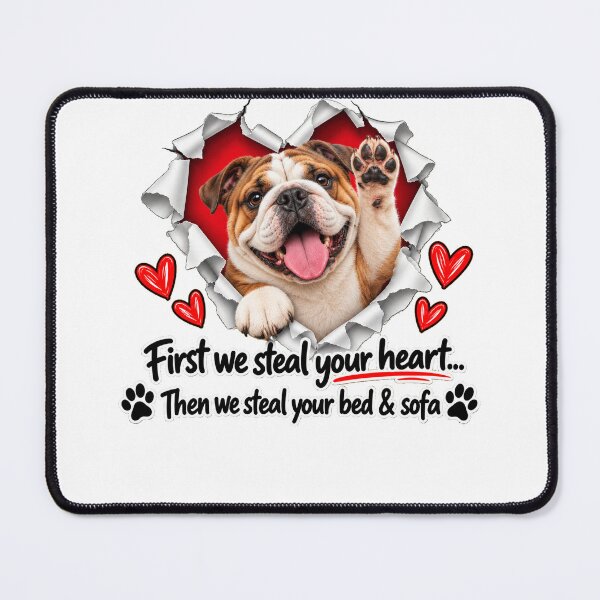 Item preview, Funny English Bulldog Dog Sofa Quote designed and sold by luu phong.