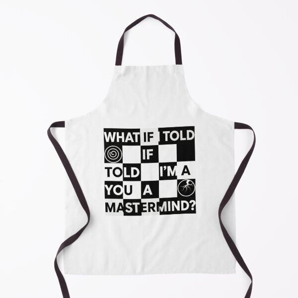 Item preview, Mastermind Checkerboard Typography – Strategy Puzzle Quote Design designed and sold by Apex Designs.
