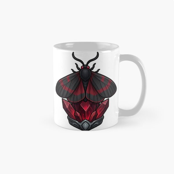 Item preview, Gothic Cinnabar Moth Ruby Crystal designed and sold by IllumeInk.