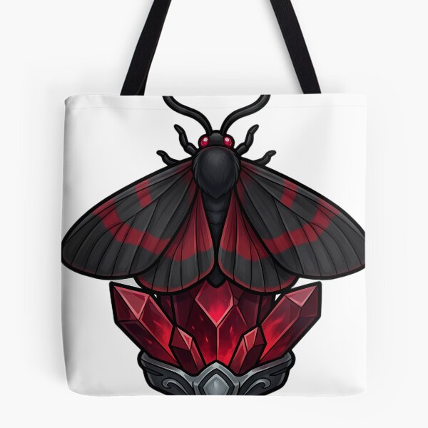 Item preview, Gothic Cinnabar Moth Ruby Crystal designed and sold by IllumeInk.