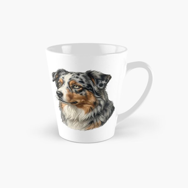 Item preview, Vintage Naturalist Australian Shepherd Portrait — Antique Dog Breed Art designed and sold by Catch333.