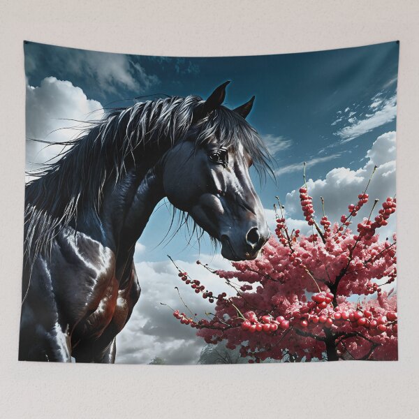 Item preview, But the big black horse said, "Look this way" - He said, "Hey lady, will you marry me?" 39 designed and sold by deep-sea-birds.