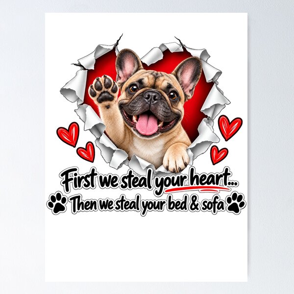 Item preview, Funny Frenchie Dog Sofa Quote designed and sold by luu phong.