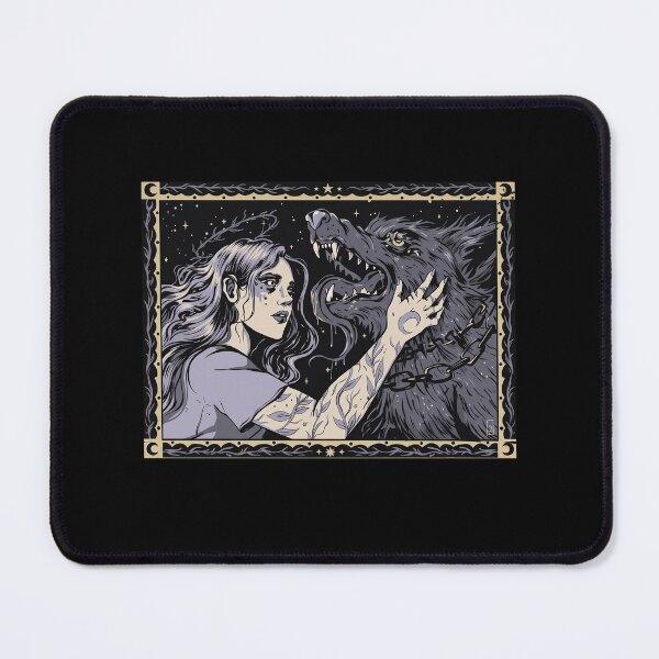 Item preview, Girl and Black Wolf designed and sold by honeyweet.