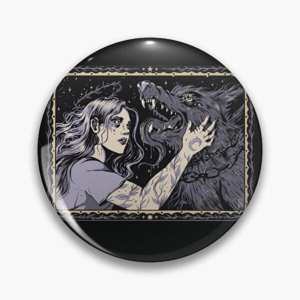 Item preview, Girl and Black Wolf designed and sold by honeyweet.