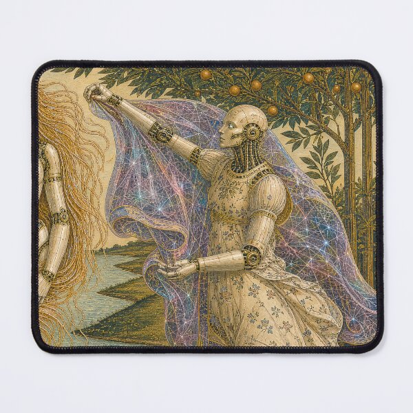 Item preview, The Birth of Digital Soul Right Panel Cyber Renaissance Art Print designed and sold by DMarquiseArt.