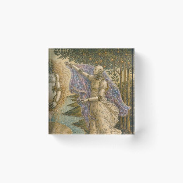 Item preview, The Birth of Digital Soul Right Panel Cyber Renaissance Art Print designed and sold by DMarquiseArt.