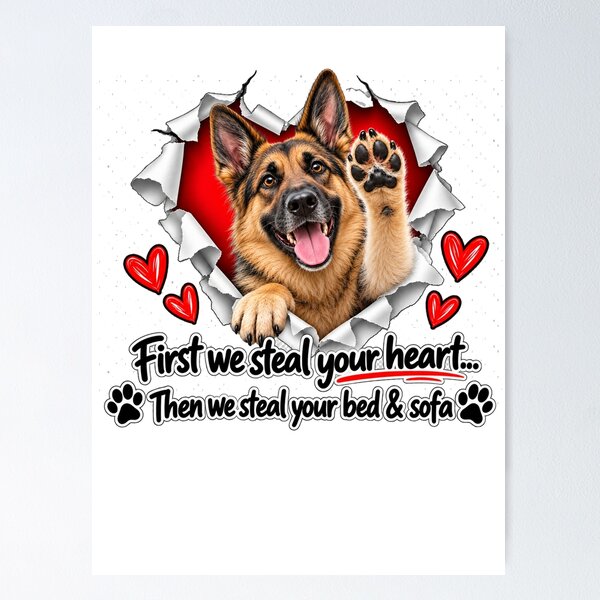 Item preview, Funny German Shepherd Dog Sofa Quote designed and sold by luu phong.