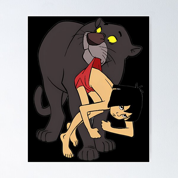 Item preview, Bagheera And Mowgli designed and sold by Dekson.