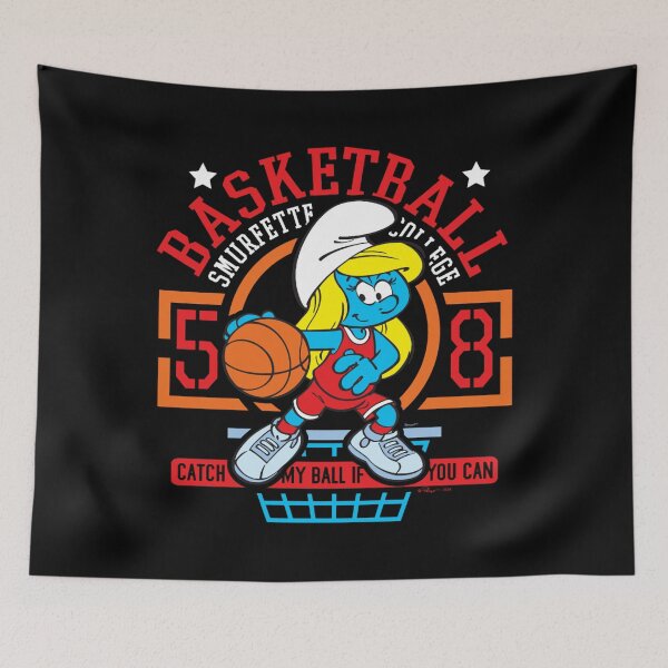 Item preview, The Smurfs Basketball Smurfette College Logo Essential designed and sold by circliqueart.