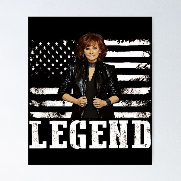 Item preview, Distressed American Flag Reba Mcentire Music Legend  designed and sold by Jessicalcl.
