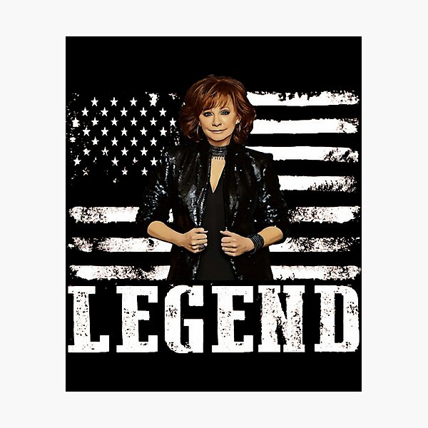 Item preview, Distressed American Flag Reba Mcentire Music Legend  designed and sold by Jessicalcl.