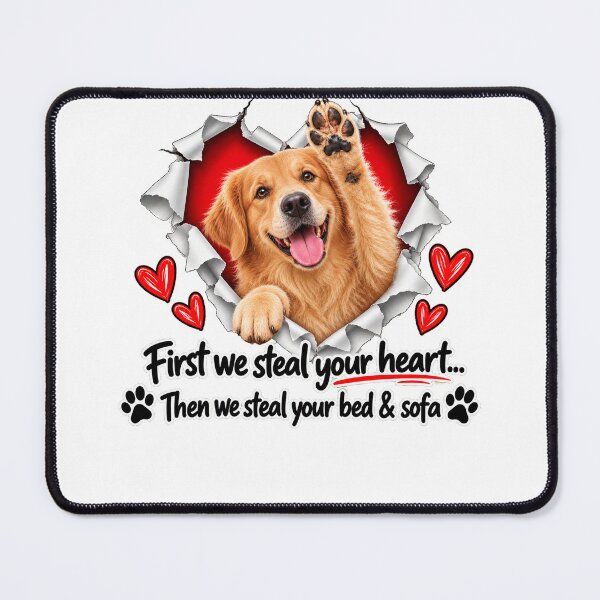 Item preview, Funny Golden Retriever Dog Sofa Quote designed and sold by luu phong.
