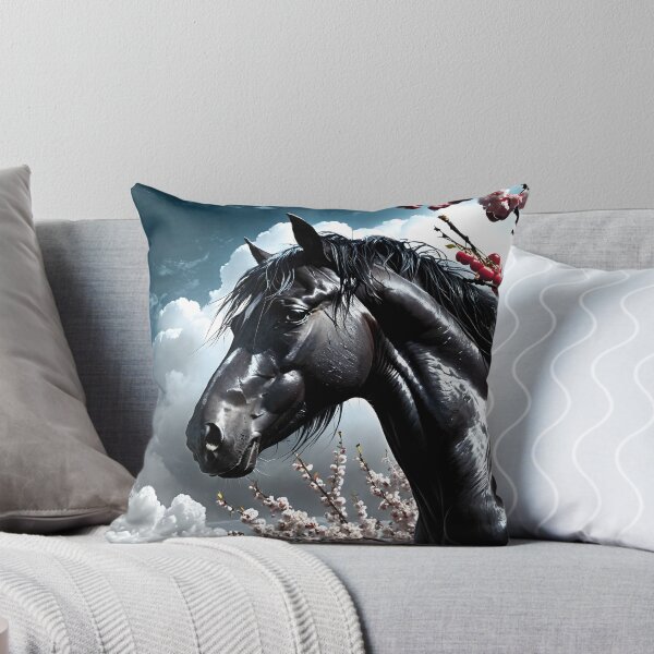 Item preview, But the big black horse said, "Look this way" - He said, "Hey lady, will you marry me?" 40 designed and sold by deep-sea-birds.