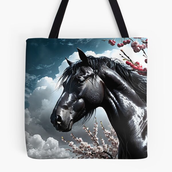 Item preview, But the big black horse said, "Look this way" - He said, "Hey lady, will you marry me?" 40 designed and sold by deep-sea-birds.
