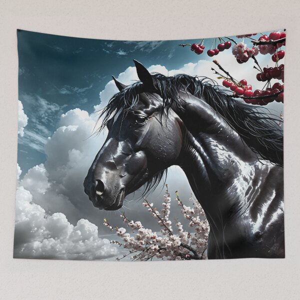Item preview, But the big black horse said, "Look this way" - He said, "Hey lady, will you marry me?" 40 designed and sold by deep-sea-birds.
