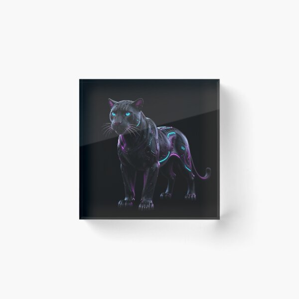 Item preview, Cyberpunk Neon Panther Gamer Art designed and sold by Thompika.