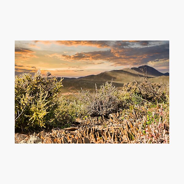 Item preview, Sunset Across the Rugged Peaks designed and sold by wendyhattonphotography.