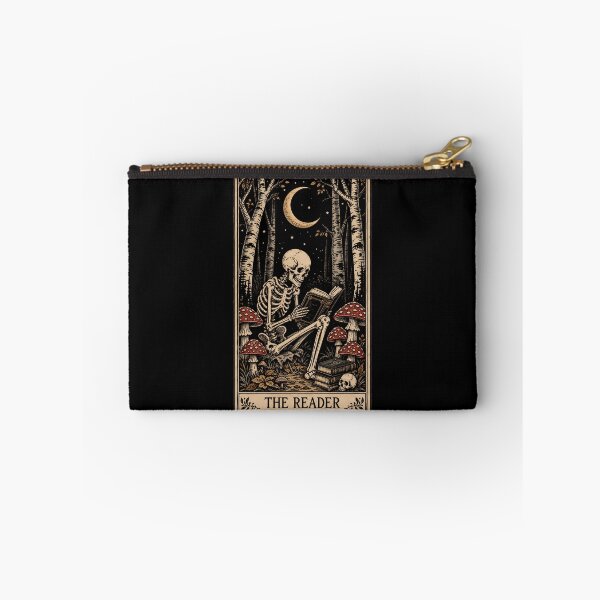 Item preview, The Reader Antique Tarot Cartomancy - Skull And Mushrooms With Moon designed and sold by FernaRoje.