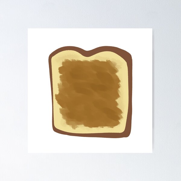 Item preview, Peanut Butter On Toast Slice designed and sold by raun.draw.