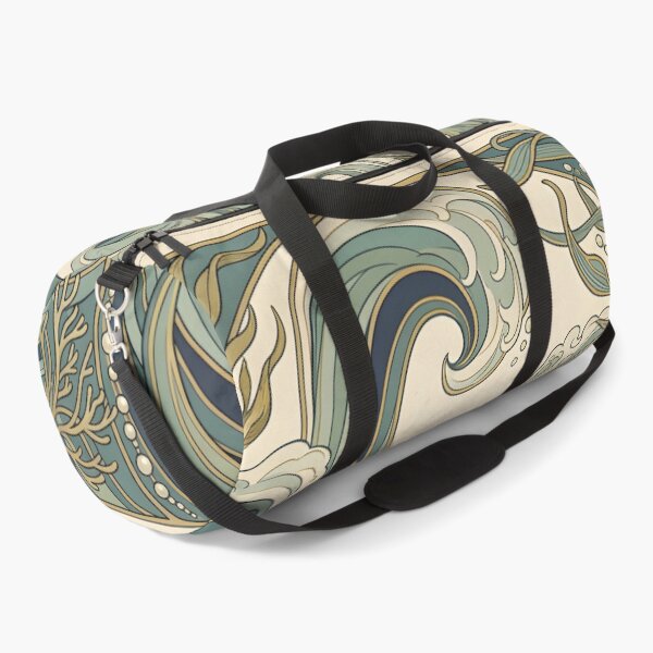 Item preview, Art Nouveau Sea Turtle Wall Art – Decorative Ocean Waves & Vintage Marine Illustration designed and sold by ZyxDes.