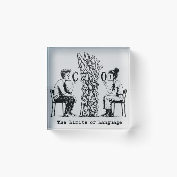 Item preview, the limits of language designed and sold by MeaningIsUse.