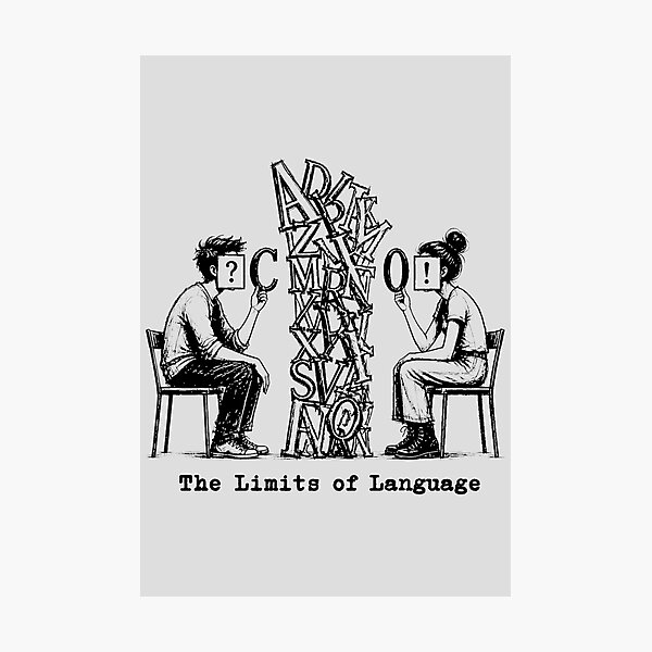 Item preview, the limits of language designed and sold by MeaningIsUse.