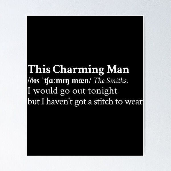 Item preview, This Charming Man By The Smiths Black Short Sleeve designed and sold by karmyn-clawso.