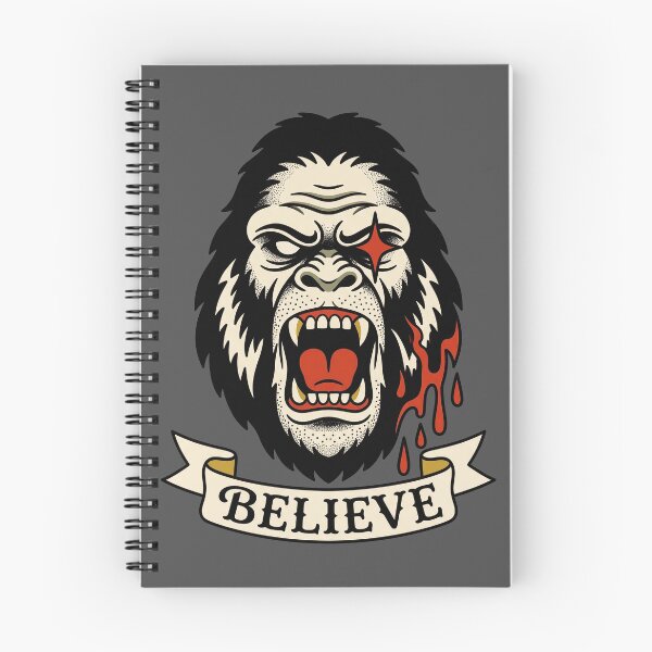 Item preview, Bloody Bigfoot Halloween Tattoo designed and sold by Fictional Ink Society.