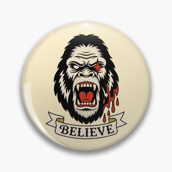 Item preview, Bloody Bigfoot Halloween Tattoo designed and sold by Fictional Ink Society.