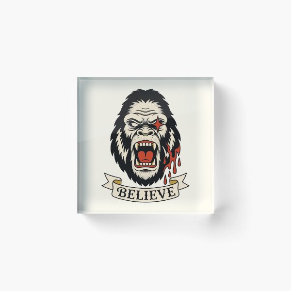Item preview, Bloody Bigfoot Halloween Tattoo designed and sold by Fictional Ink Society.