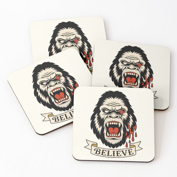 Item preview, Bloody Bigfoot Halloween Tattoo designed and sold by Fictional Ink Society.