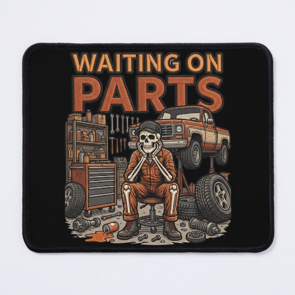 Item preview, Waiting On Parts Skeleton Mechanic Project Car designed and sold by ArtDesignTp.